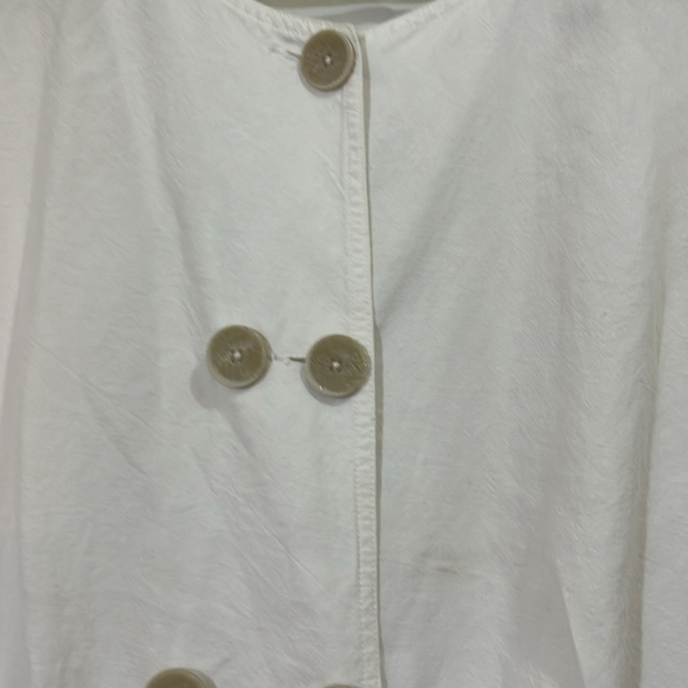 Cabi part linen white, short jacket. Long sleeved. Size Small - Picture 4 of 7